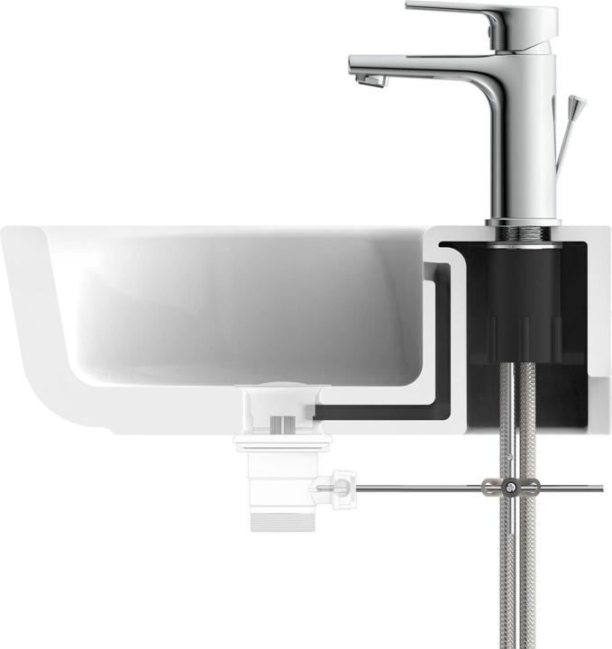 Actual product image Wasserwerk Wasserwork WT 13 Washbasin tap - Mixing tap - Chrome (601300)