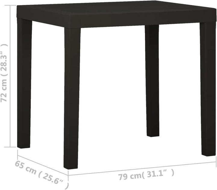 Produktbild vidaXL Gartentisch (79 x 65 x 72 cm)