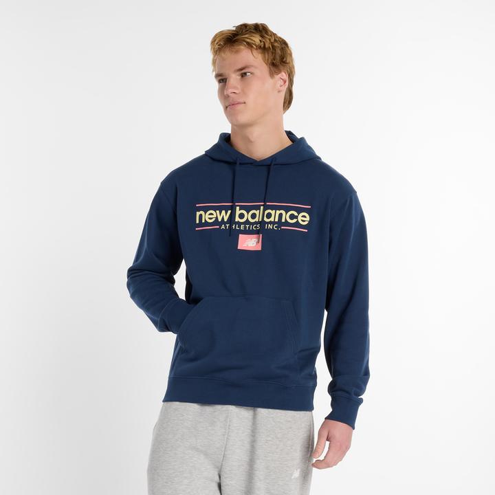 Immagine prodotto New Balance Felpa con cappuccio Linear Athletics rilassata (M)