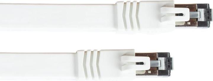 Produktbild Good Connections FLACH-Patchkabel Cat. 8.1, U/FTP, PiMF, halogenfrei (LSZH), 2000MHz, 40Gbit/s, weiss, 0,5m, ® (U/FTP, CAT8.1, 0.50 m)