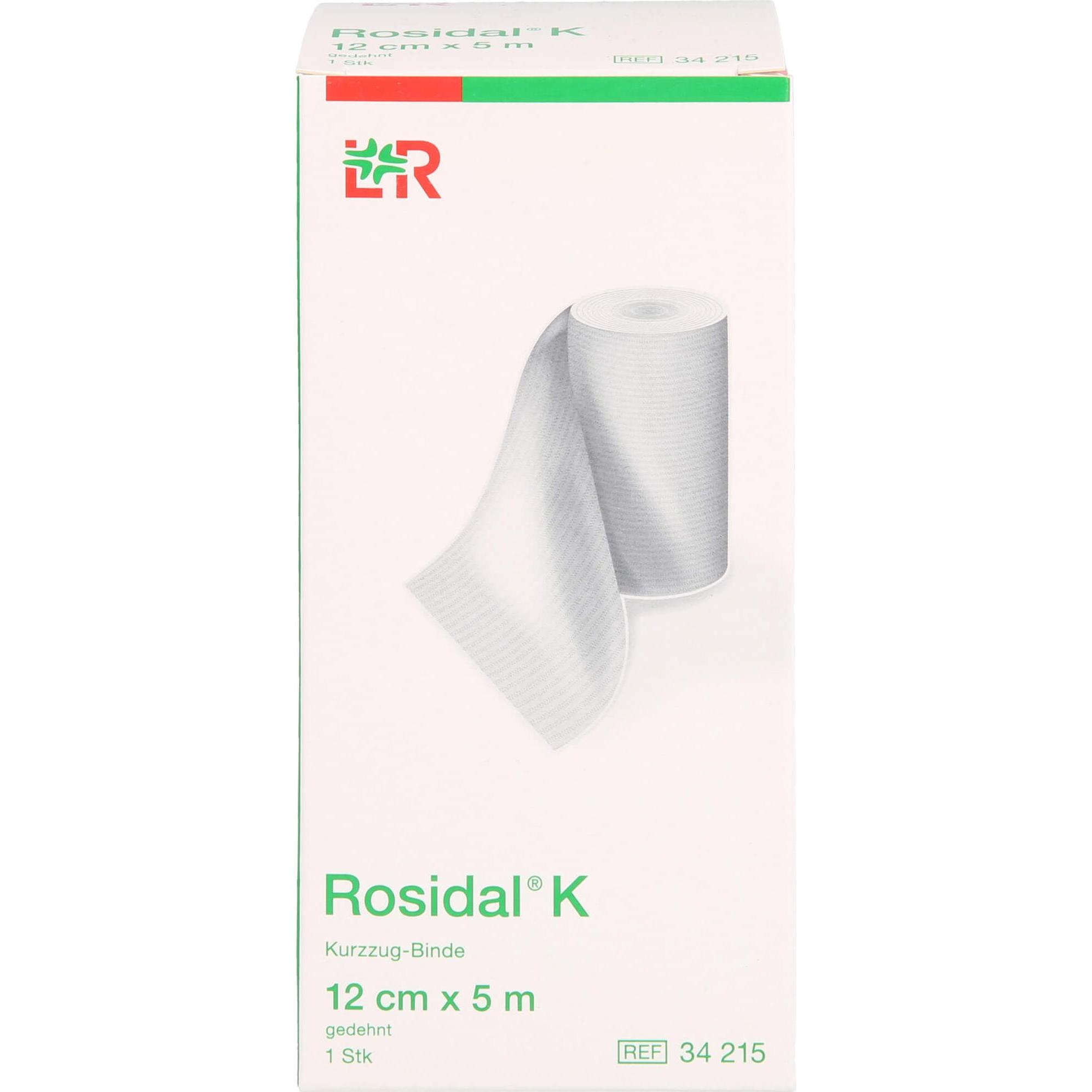 Thumbnail - L&R, Verbandsmaterial, Rosidal K 12 cm x 5 m Kurzzug-Binde, 1 St. Binde