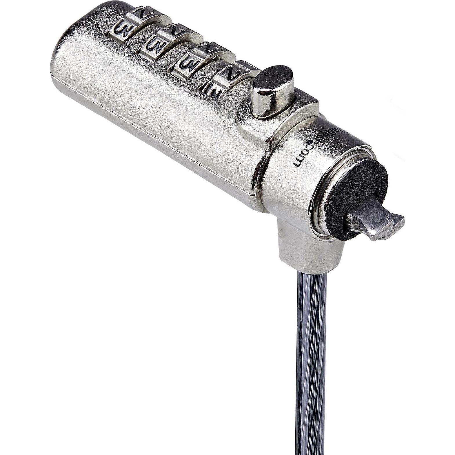 Thumbnail - StarTech NB Acc Noble Wedge Cable Lock 1.5m, Notebook Security, Schwarz, Silber