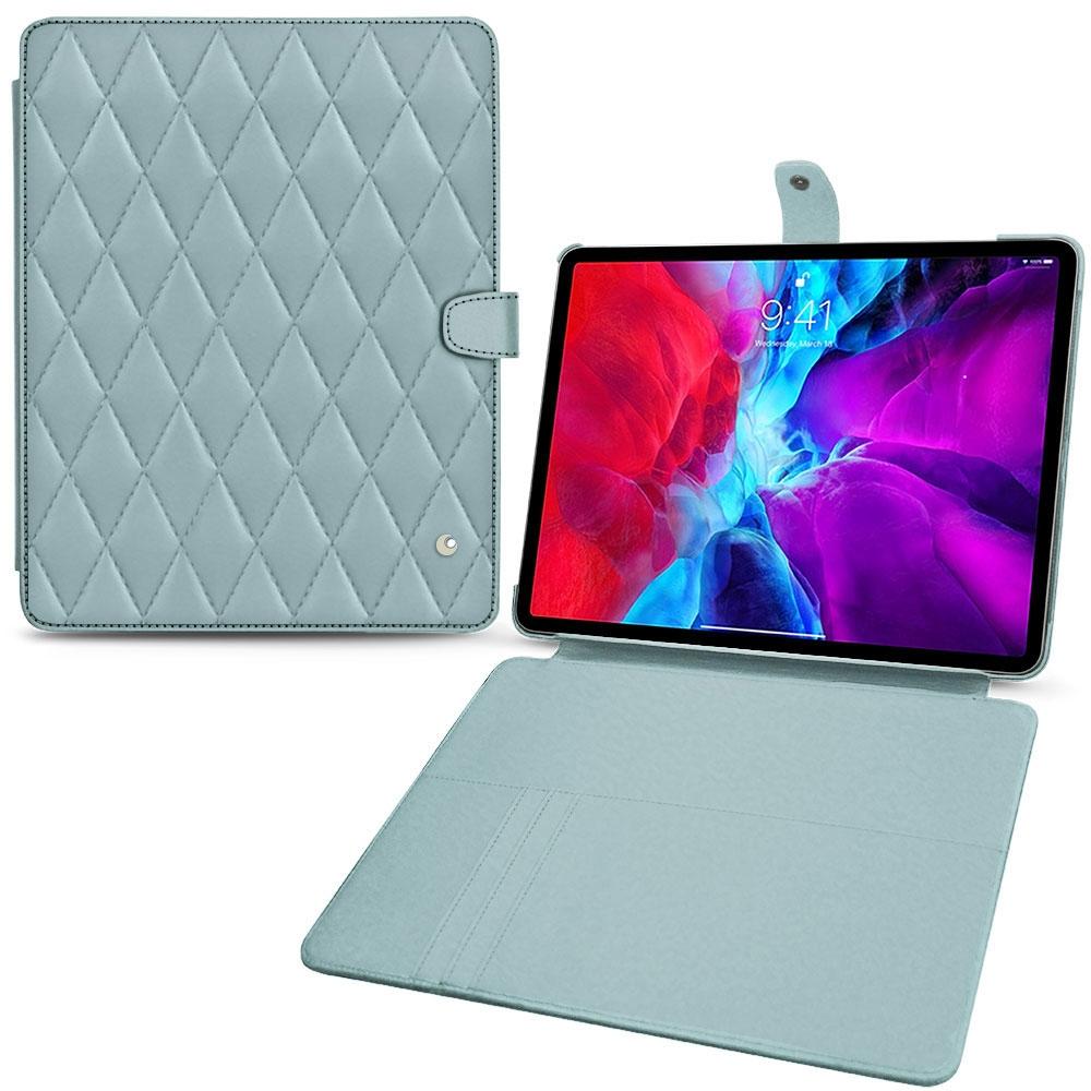 Noreve Lederschutzhülle Wallet (iPad Pro 12.9 2020 (4. Gen)), Tablet Hülle, Blau