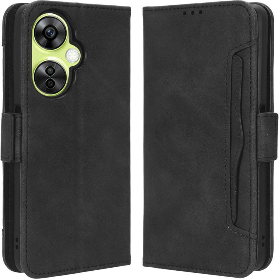Cover-Discount OnePlus Nord CE 3 Lite - Etui mit vielen Kartenfächer schwarz (OnePlus Nord CE 3 Lite), Smartphone Hülle,...