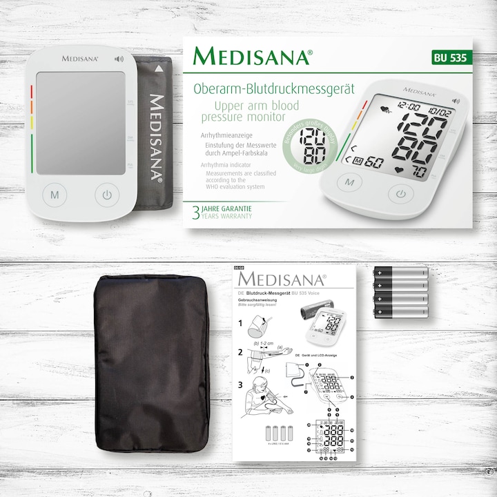 Produktbild Medisana BU 535 Voice (Blutdruckmessgerät Oberarm)