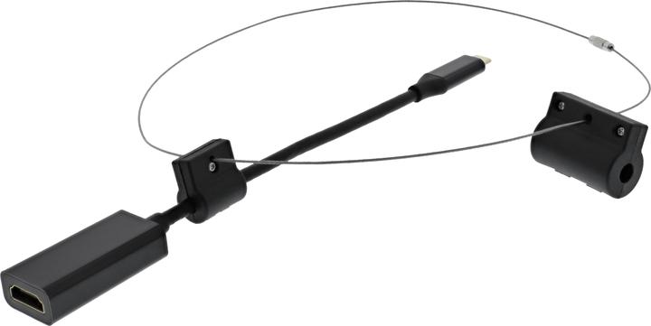 Produktbild Deltaco Modulinis adapterio??iedas, HDMI?? USB-C, juodas / HDMI-AR11 / 1902497 (HDMI, USB Typ-C, 15 cm)