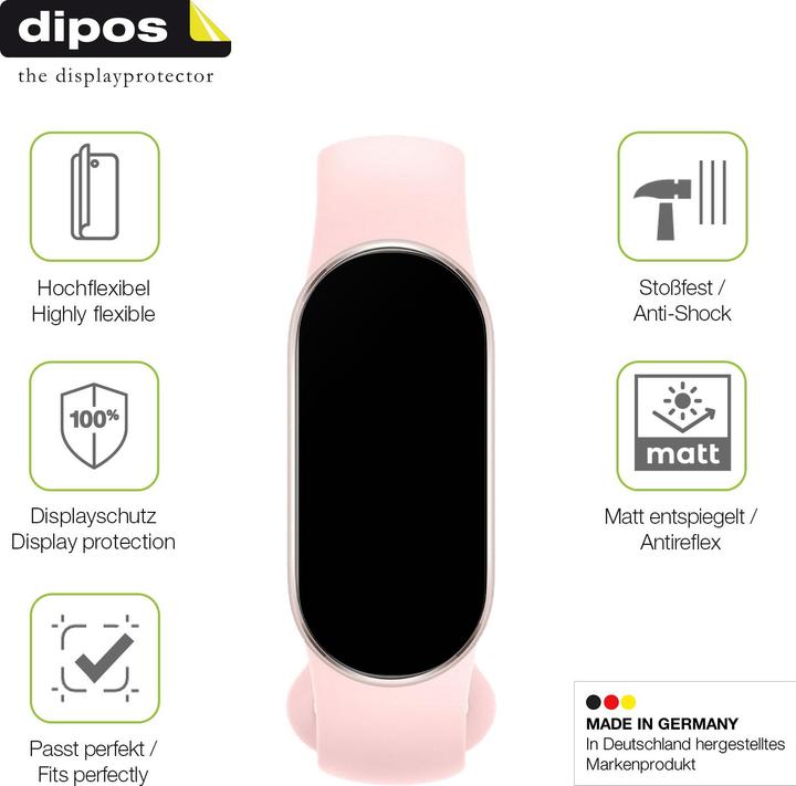 Produktbild Dipos Full Cover Schutzfolie Matt (Xiaomi Smart Band 9)