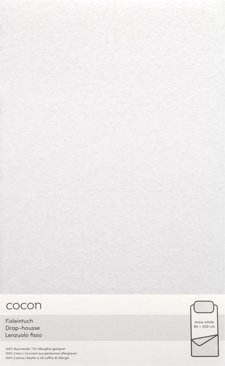 Image du produit Cocon Drap-housse 90-100 x 200 cm, edelweiss (90-100 x 200 cm)