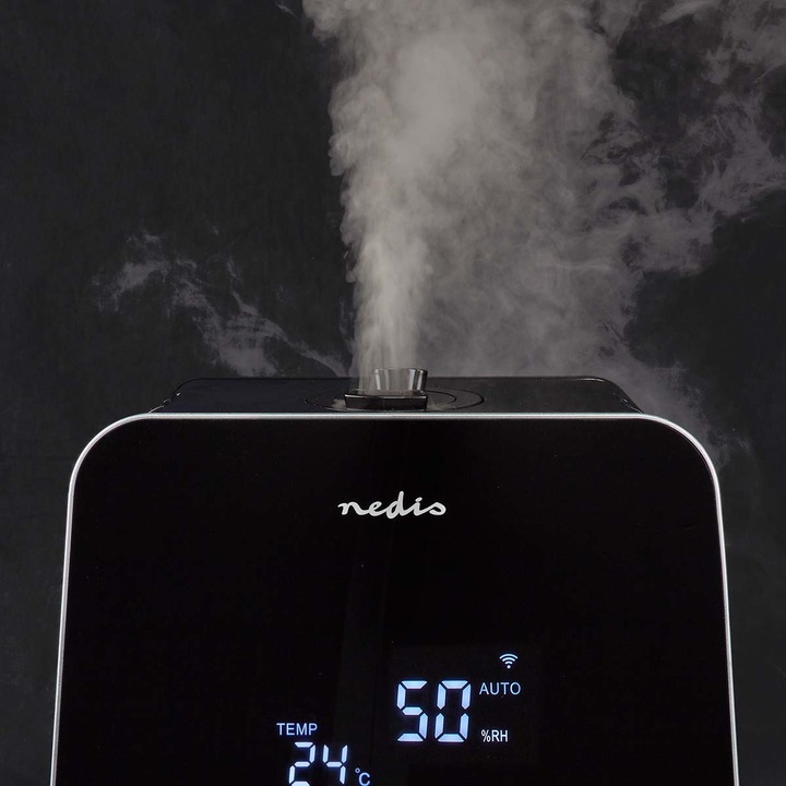 Produktbild Nedis SmartLife Luftbefeuchter | 30 W | Mit kühlem und warmem Nebel | 5.5 l | Hygrometer | Timer | F