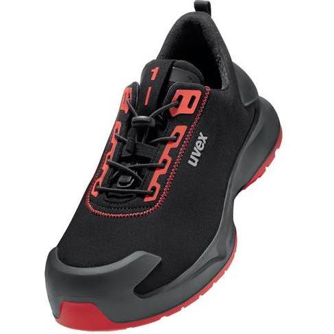 Uvex Sports, Sicherheitsschuhe, uvex 1 x-craft Halbschuhe S3L 68034 schwarz, rot Weite 14 Grösse 50 (S3, 50)