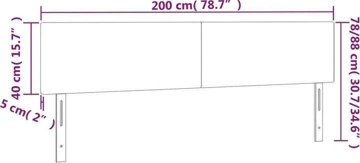Produktbild VidaXL Lauriane (200 x 5 x 88 cm)
