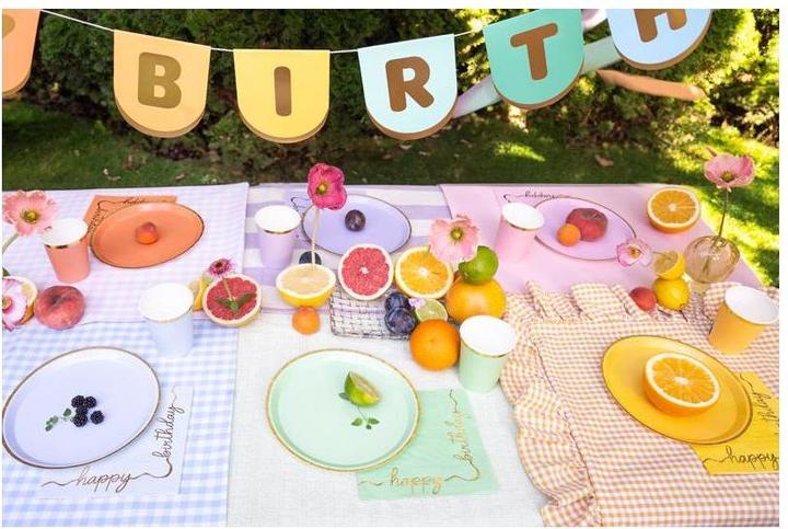 Actual product image Partydeco Farbige Teller (6St.) (6x)