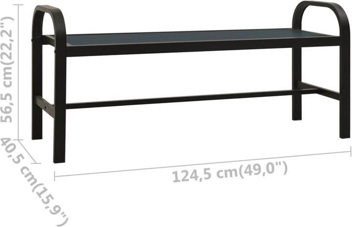 Actual product image vidaXL Banc de jardin
