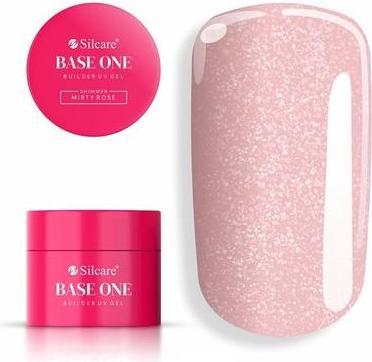Silcare Base One Shimmer Uv Gel For Nail Styling Misty Rose 50g (Misty Rose)
