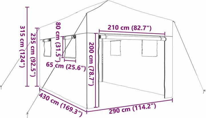 Immagine prodotto vidaXL Gewächshaus