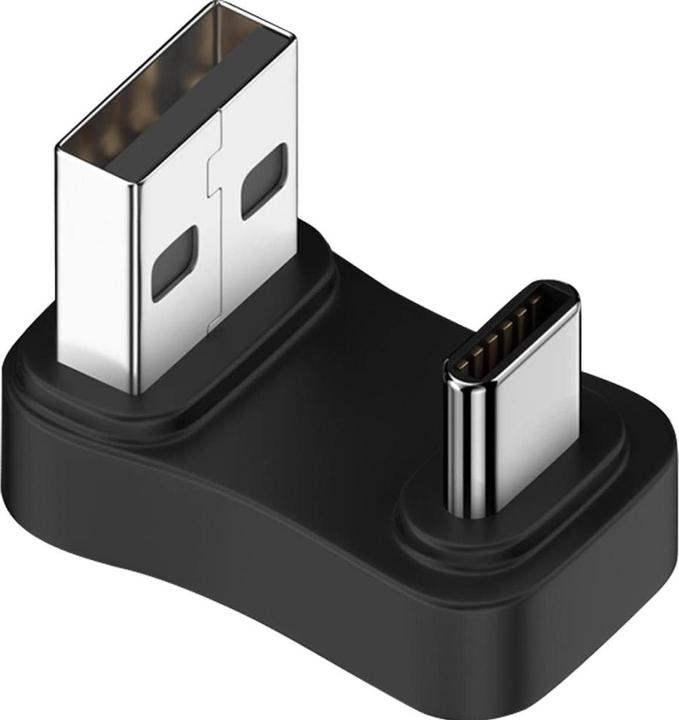 PowerGuard USB-A to USB-C 180 degree angle U-shape down adapter (male/male) (USB 3.1)