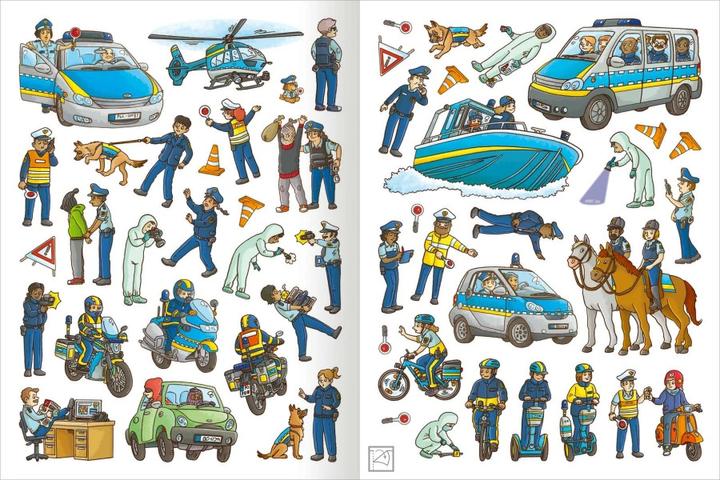 Image du produit Mon carnet d'autocollants de police et de pompiers