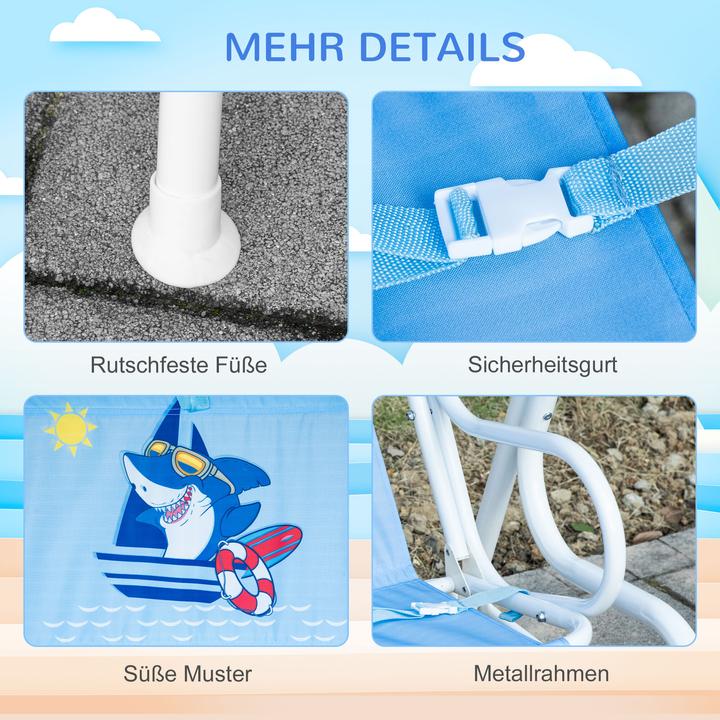 Actual product image Outsunny Children's Hollywood swing with the angle-adjustable canopy (Child armchair)