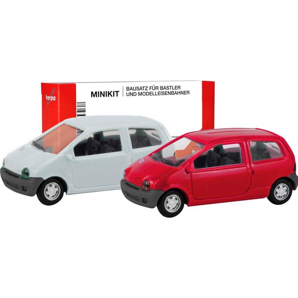Herpa 012218-007 H0 PKW Modell Renault Twingo, Vermehlo Vivo und Jaune Vanille