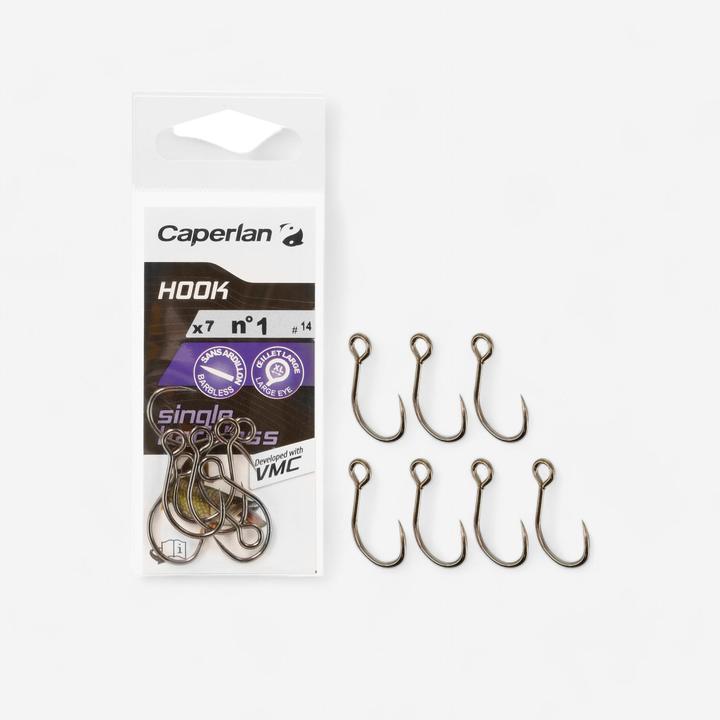 Actual product image Caperlan hook single barbless 150256