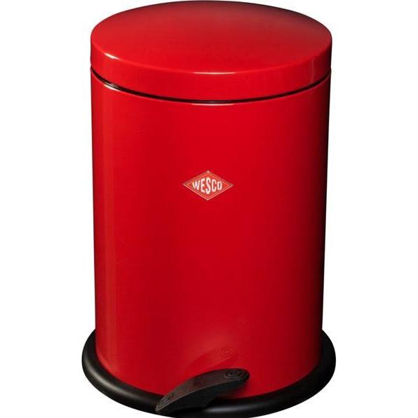 Wesco Treteimer Alpha 13l rot, Abfalleimer, Rot