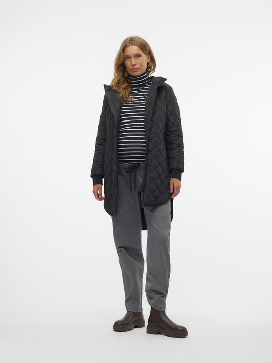 Image du produit Mamalicious Col rond Poignets côtelés Veste matelassée (M)