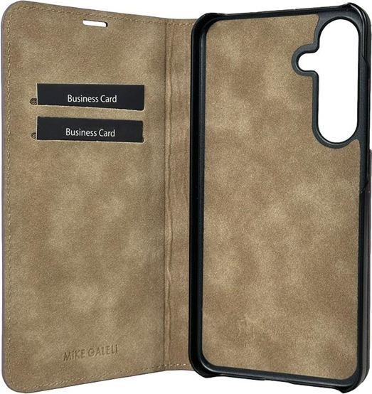 Produktbild Mike Galeli Book-Cover Echtleder Marc black (Samsung Galaxy A55)