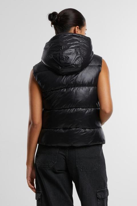 Actual product image Urban Classics Hooded Puffer Vest (M)