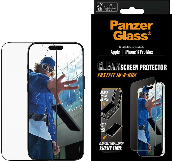 Immagine prodotto PanzerGlass Ultra Wide Fit (1 Pezzo/i, Apple iPhone 17 Pro Max)