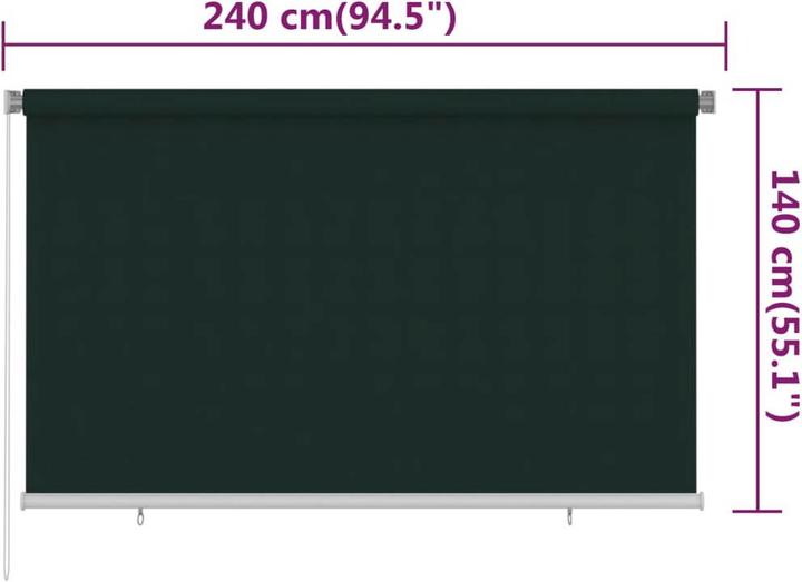 Actual product image vidaXL Roller blind (240 x 140 cm)