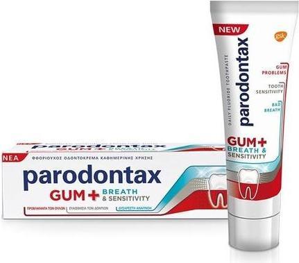 Produktbild Parodontax Gum + Breath & Sensitivity Toothpaste For Sensitive Teeth & Gums, 75ml (75 ml)