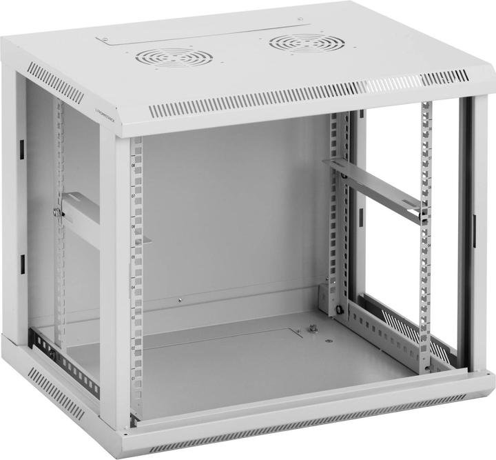 Produktbild Fromm & Starck Serverschrank 19 Zoll abschliessbar 9 HE Netzwerkschrank Stahlgehäuse grau (10.86 HE, 19 Zoll Rack)