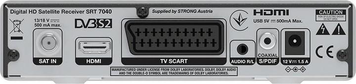 Actual product image Strong SRT7040 (DVB-S2, CI Shaft, CI+ slot)