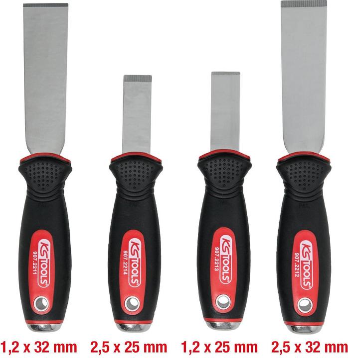 Actual product image KS Tools STAINLESS STEEL Chisel scraper set, 4 pcs
