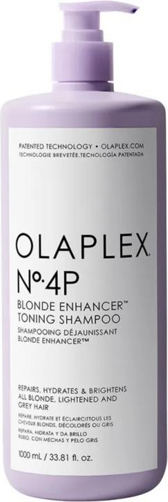 Olaplex Blond Enhancer Shampooing Tonifiant No. 4P 1000ml (1000 ml, Shampoing pour cheveux gris)