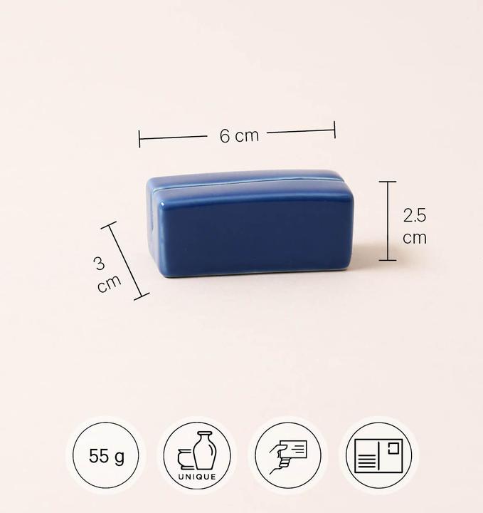 Actual product image Esmée Postcard holder / Business card holder, blue