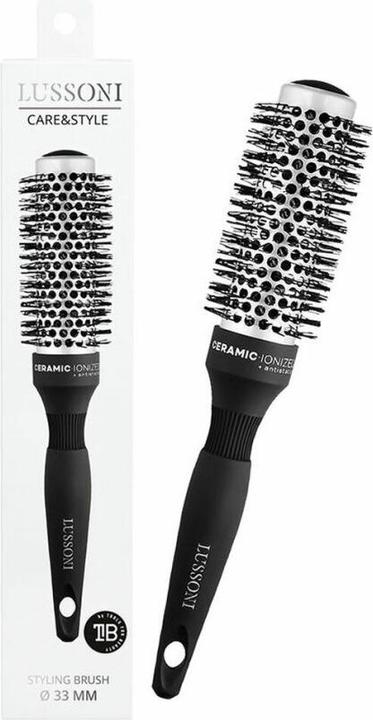Lussoni Hr Brush C&S Round Silver Styling 33mm