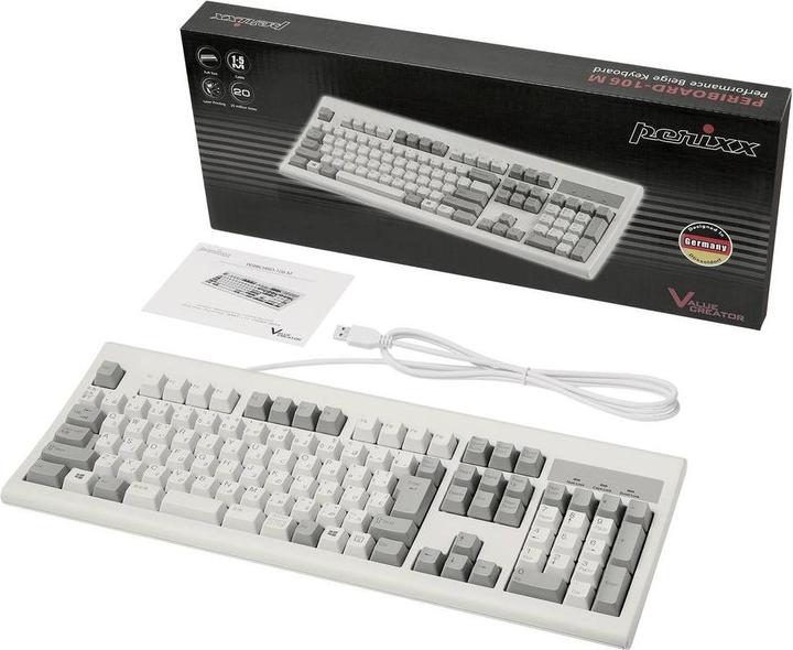 Produktbild Perixx Performance Color USB Deutsch Tastatur (DE)