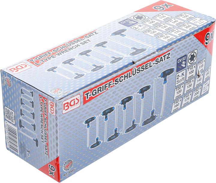 Image du produit BGS Jeu de clés en T | T-Star (pour Torx) T10 - T50 | 9 pcs.