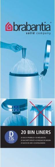 Image du produit Brabantia Perfect Fit D (20 x, 15 l)
