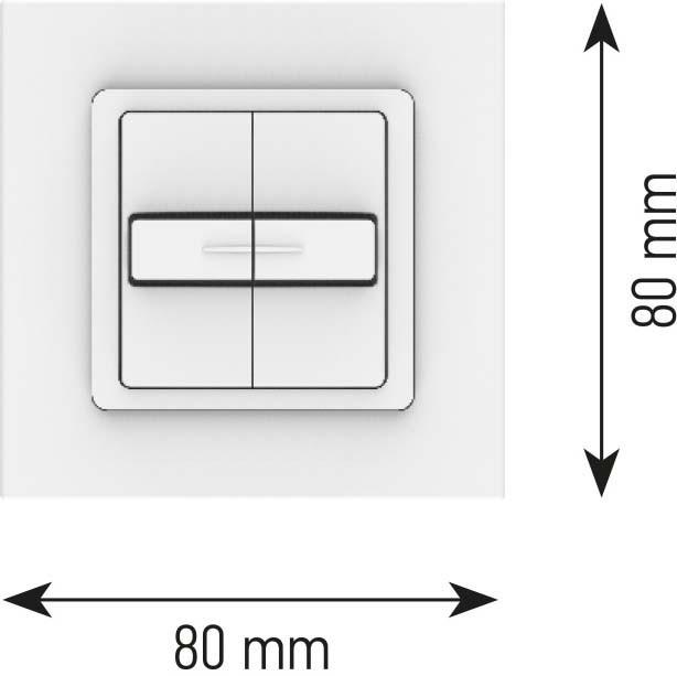 somfy 1800537 Doppeltaster f.2 Antriebe