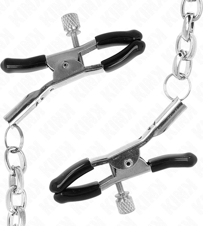 Actual product image Kink - Thick chain nipple clamps 30 cm
