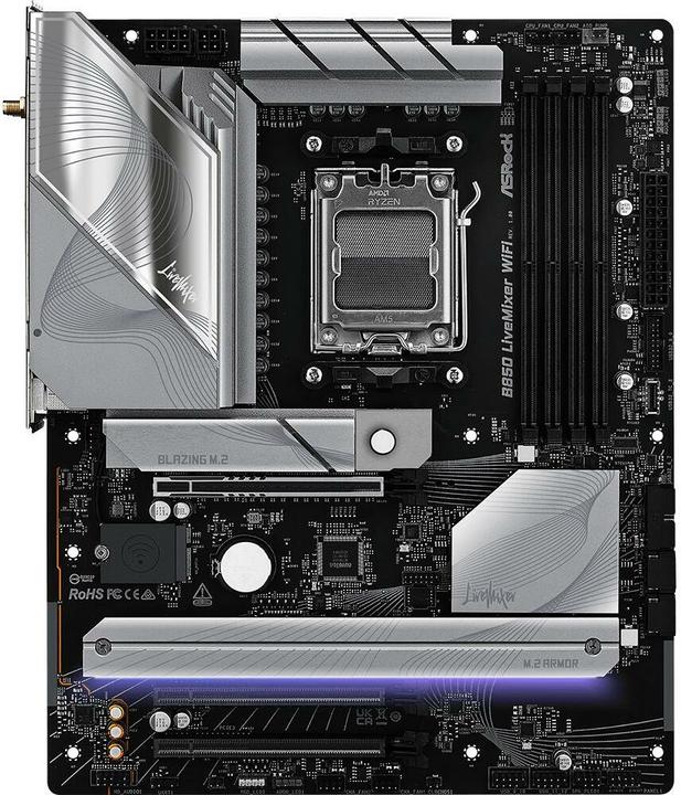 Actual product image AsRock B850 LiveMixer WiFi (AM5, AMD B850, ATX)