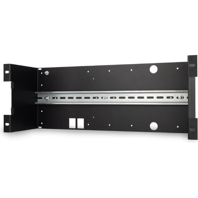 Kentix 19" 4 HE Rack-Einbaurahmen KRA-04 mit DIN-Schiene 35 mm, schwarz, Accessori per armadio rack, Nero