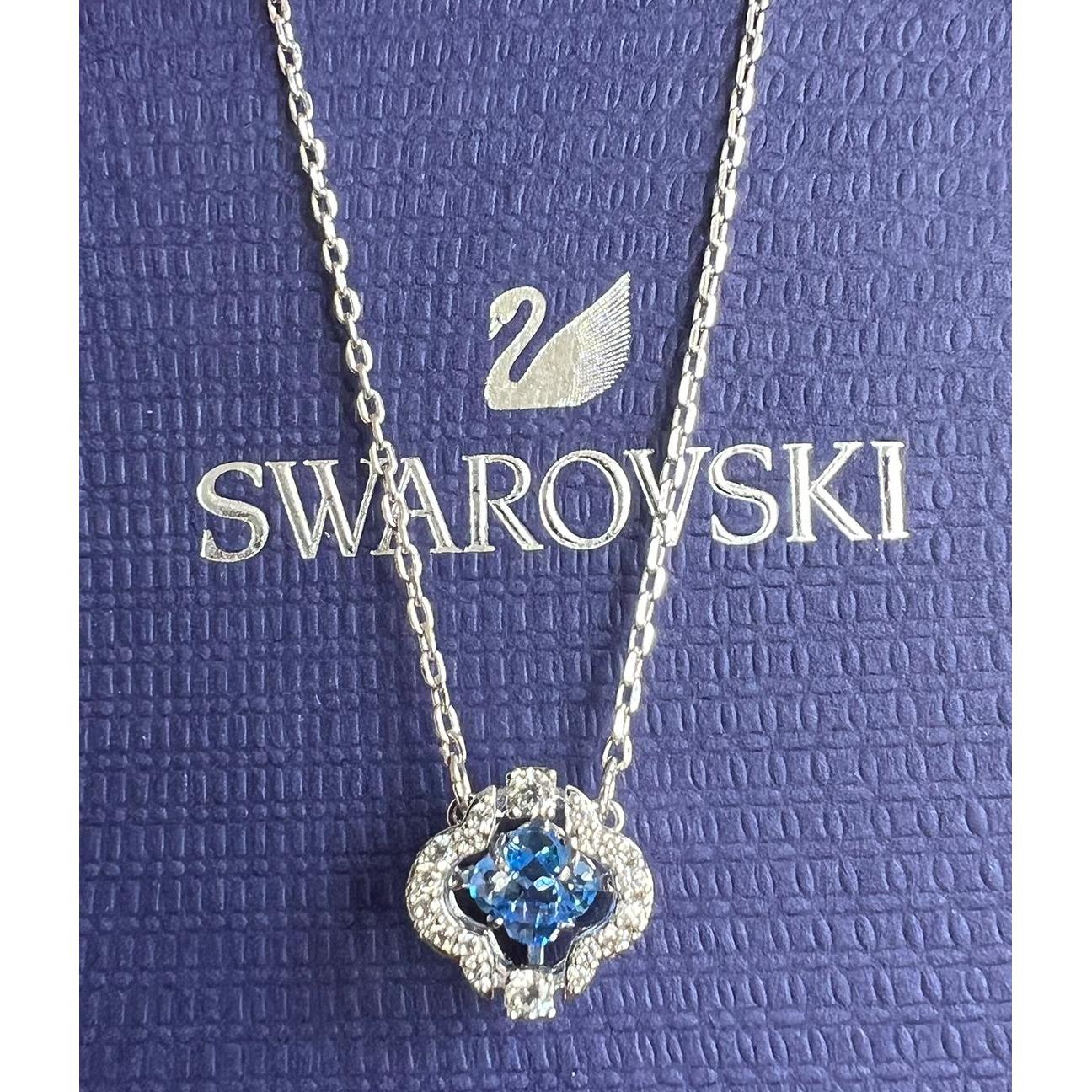 Thumbnail - Swarovski, Halsschmuck, Sparkling Dance Halskette Blau, (Swarovski Metall)