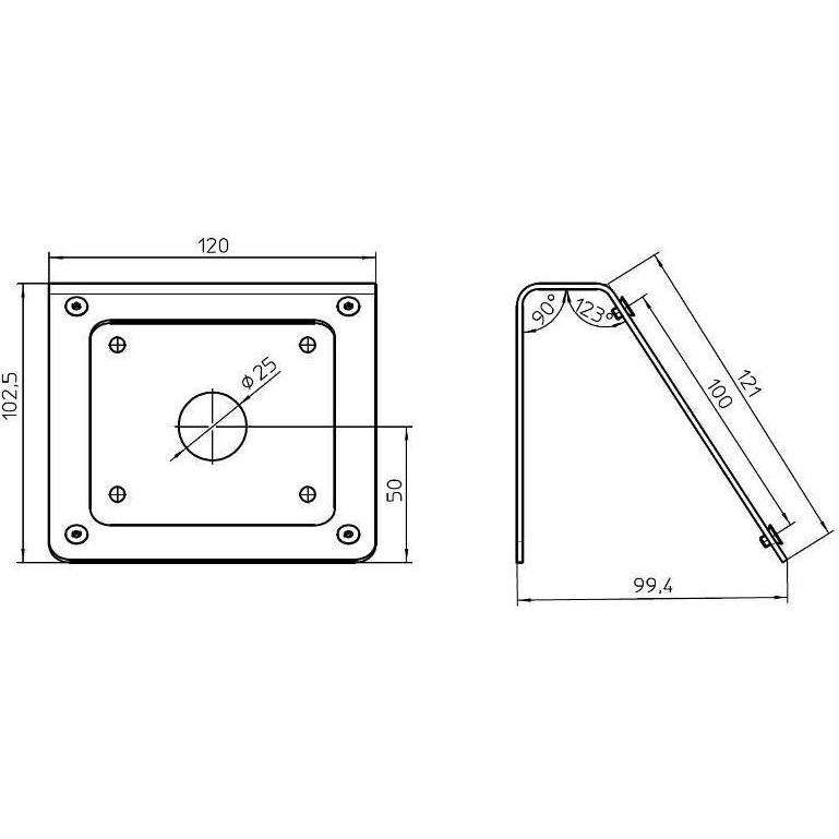 Thumbnail - Novus Retail System TabletSafe - Montagekomponente (Wandmontage), Tablet Halterung, Schwarz