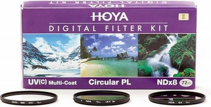 Immagine prodotto Hoya Digital Filter Kit II (UV, CIR-PL & ND8) Filterset (37 mm, Filtro UV, Filtri grigi, Filtri polarizzanti, 37 mm)