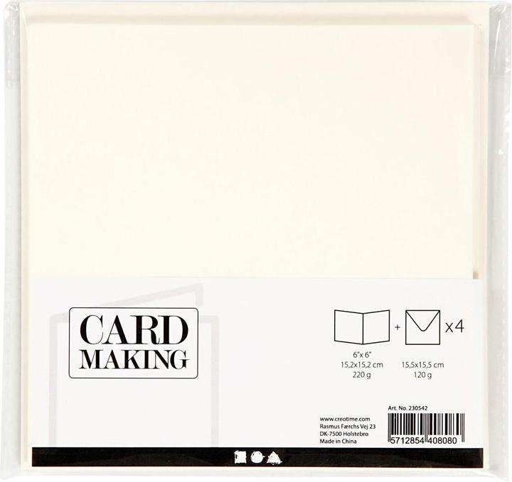 Image du produit Creativ Company Cartes et enveloppes (4 pcs)