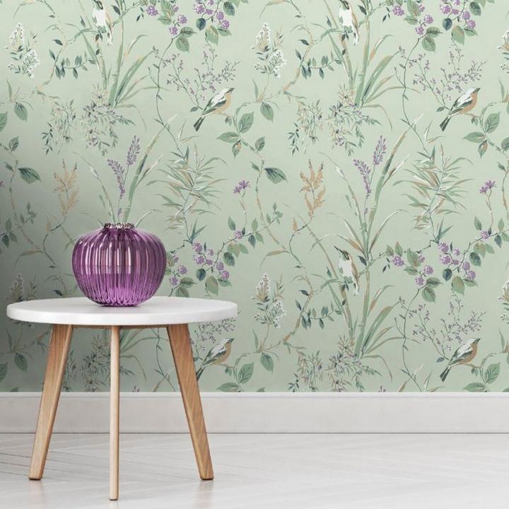 Actual product image Crown Mariko Bird Wallpaper (53 x 1000 cm)
