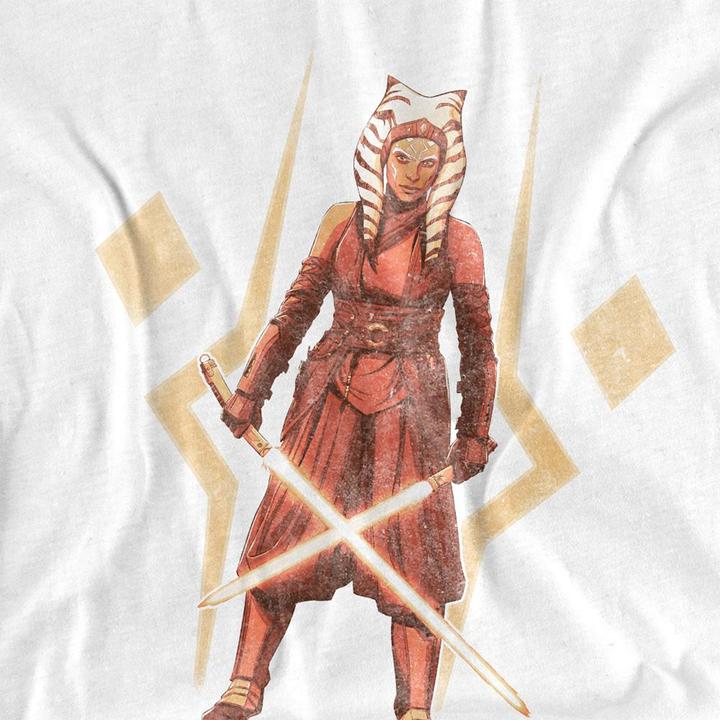Actual product image Ahsoka Unisex Adult The Warrior T-Shirt (XXL)